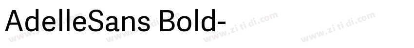 AdelleSans Bold字体转换